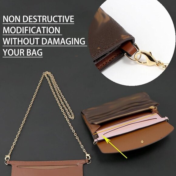 Versatile Handbag Conversion Kit - Transform Your LV Sarah Into a Crossbody - Picture 7 of 8